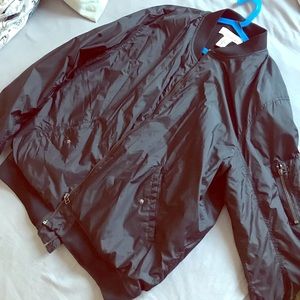 Black bomber jacket